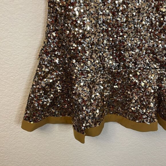 AMERICAN GIRL Golden Sparkle Sequin Tunic Shirt Dress | size L (14/16) - Picture 5 of 9